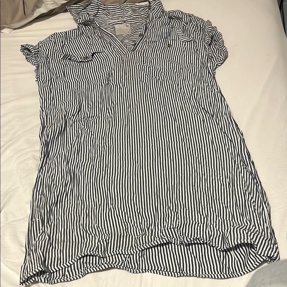Striped V-Neck Dress
